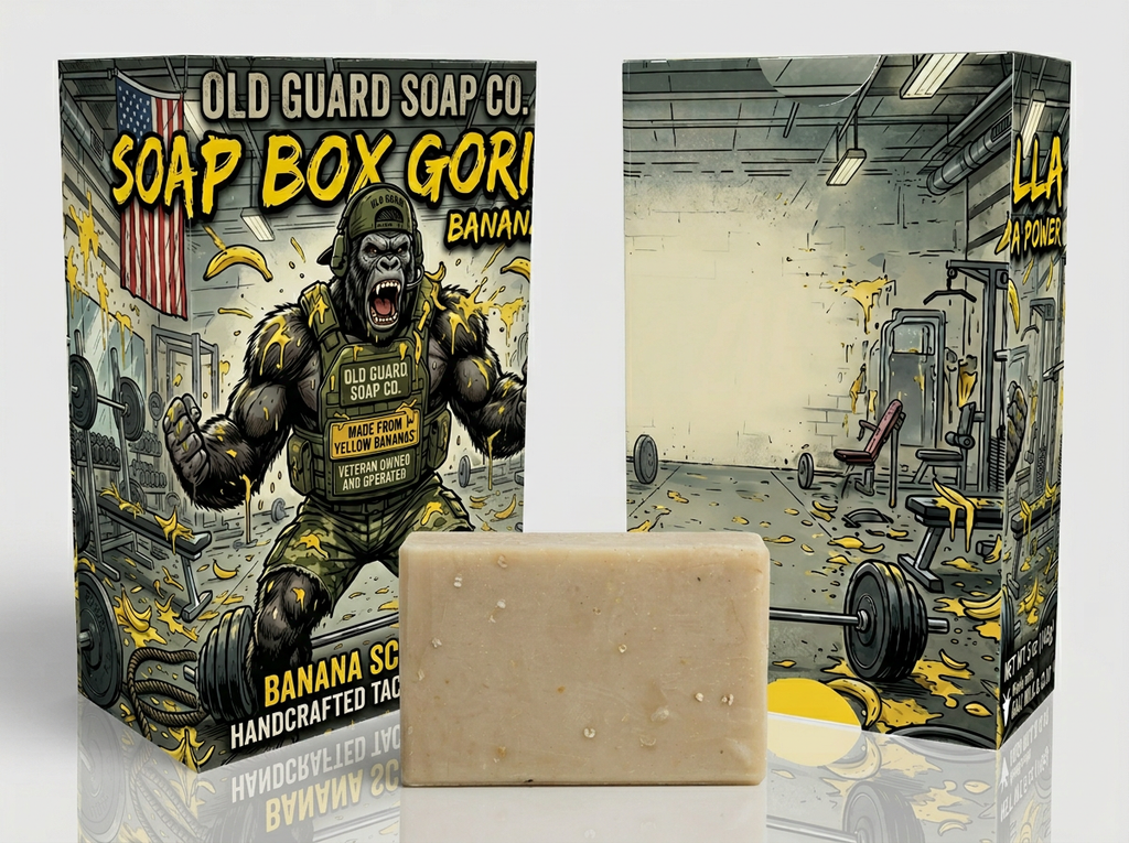 BANANA HEAVY LIFTER Deep Clean Goat Milk Soap – 5oz// MK-01CC