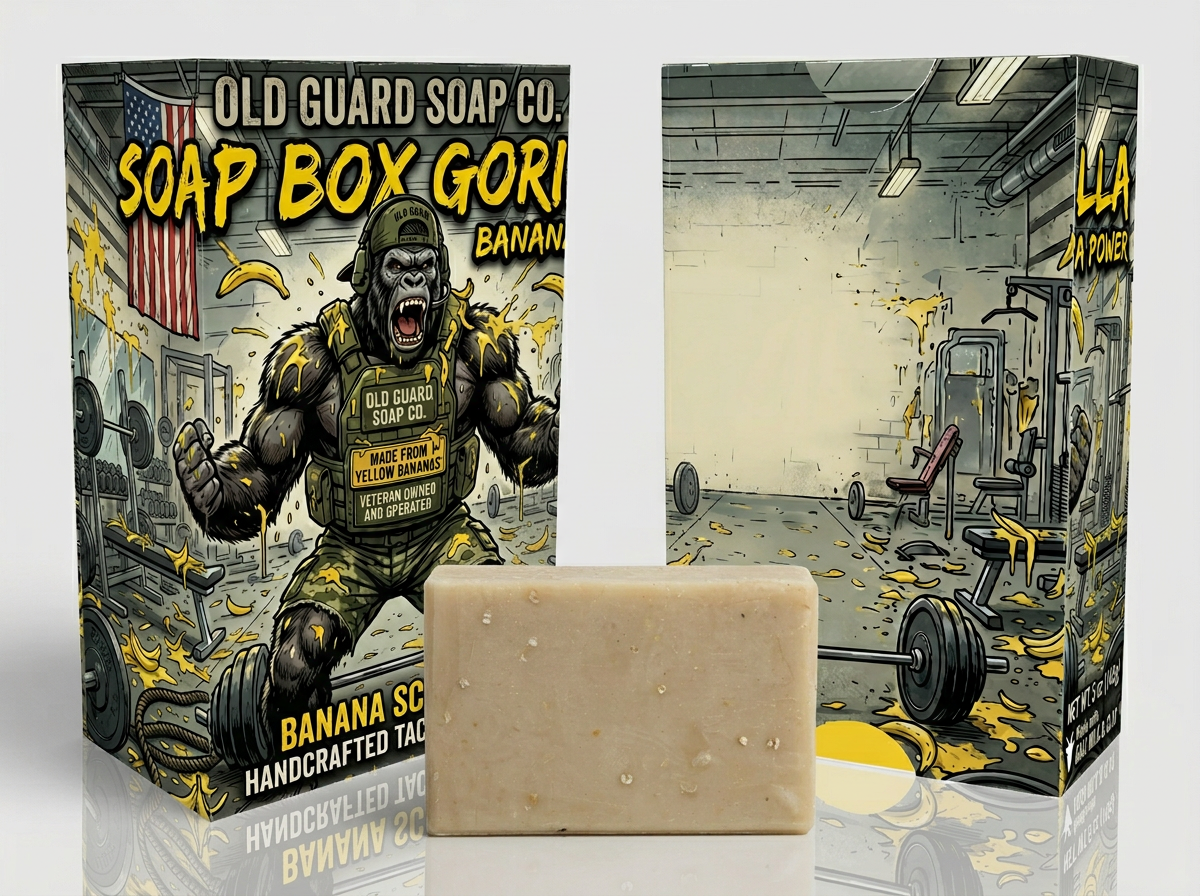 BANANA HEAVY LIFTER Deep Clean Goat Milk Soap – 5oz// MK-01CC