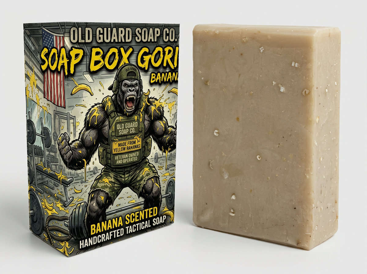 BANANA HEAVY LIFTER Deep Clean Goat Milk Soap – 5oz// MK-01CC