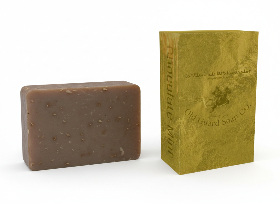 Chocolate Mint – Handmade Goat Milk Clay Soap (5oz)