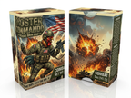 Box of Rooster Commando tactical bath soap with soldier and American flag design.