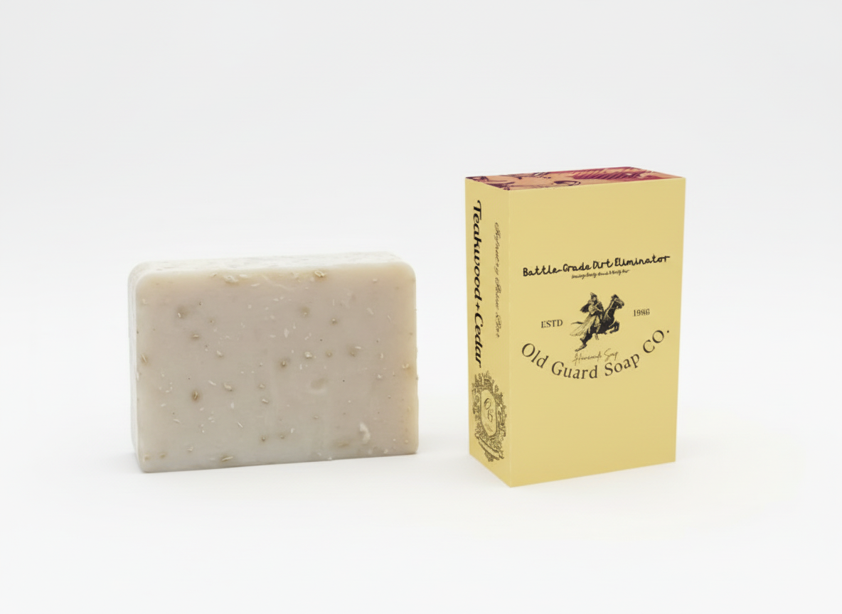 Infantry Issue Bar – Cedar Scent Goat Milk Clay Soap (5oz)