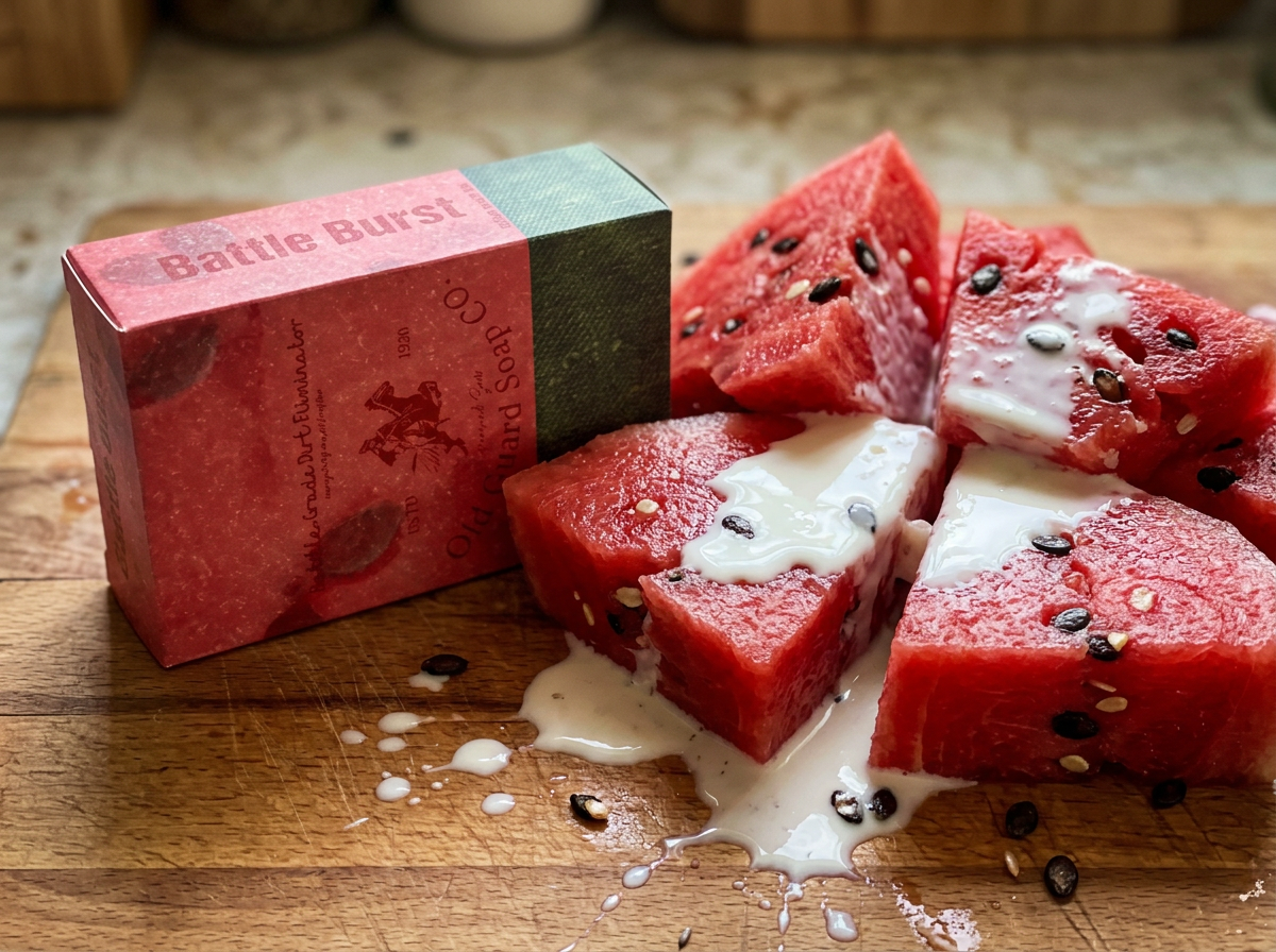 Battle Brust – Watermelon Goat Milk Clay Soap (5oz)