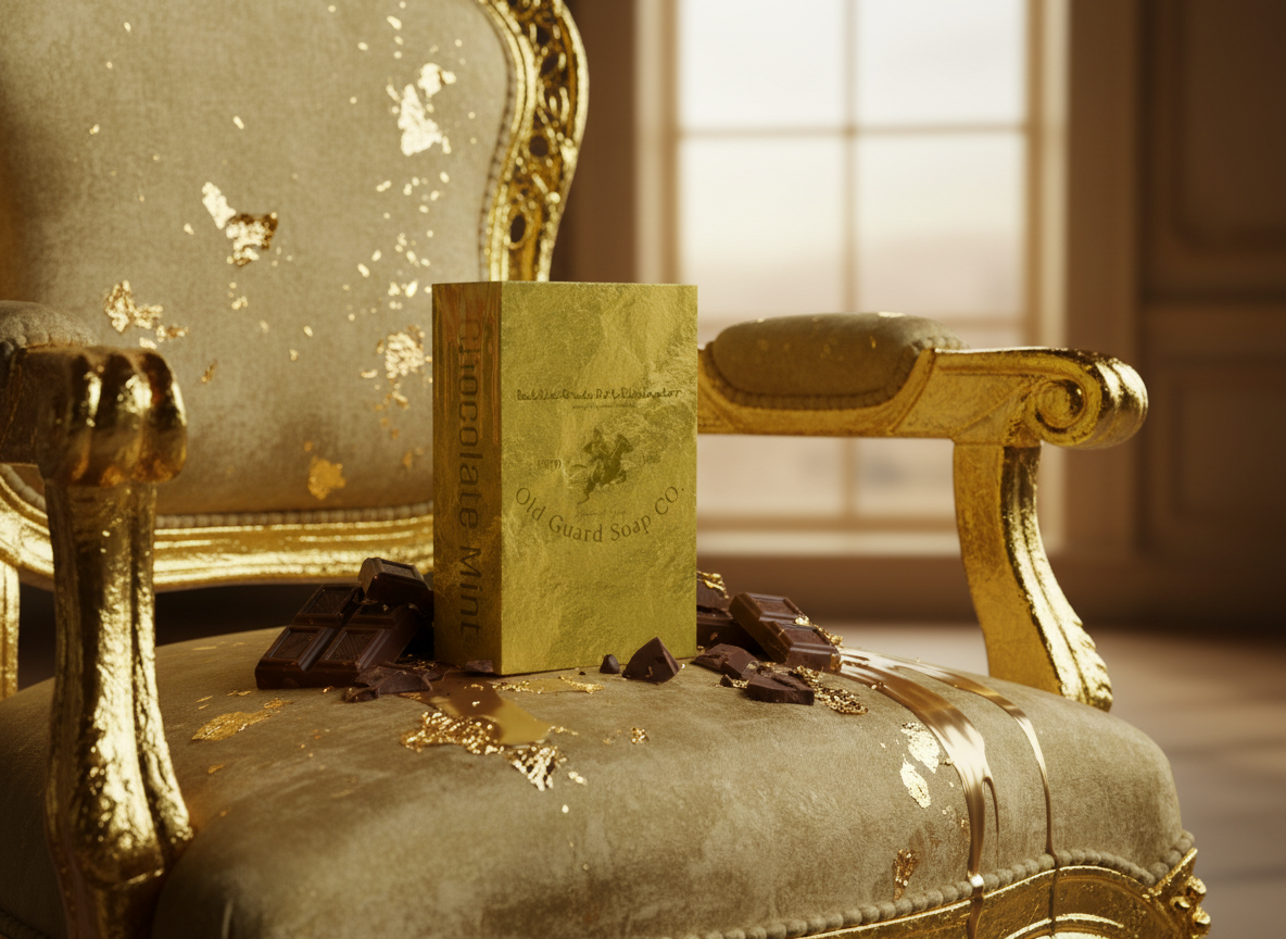 Chocolate Mint – Handmade Goat Milk Clay Soap (5oz)